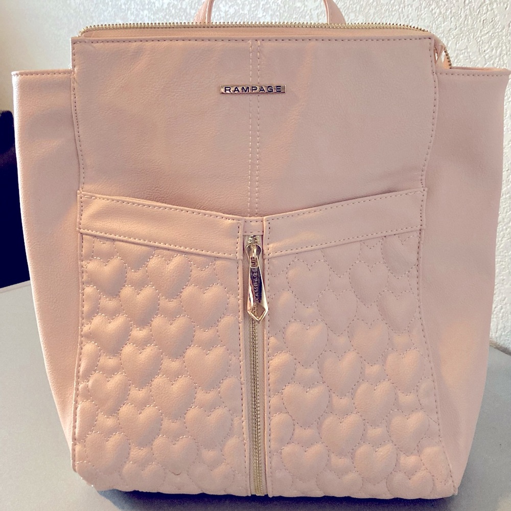 Rampage Baby Pink Backpack/Tote Purse